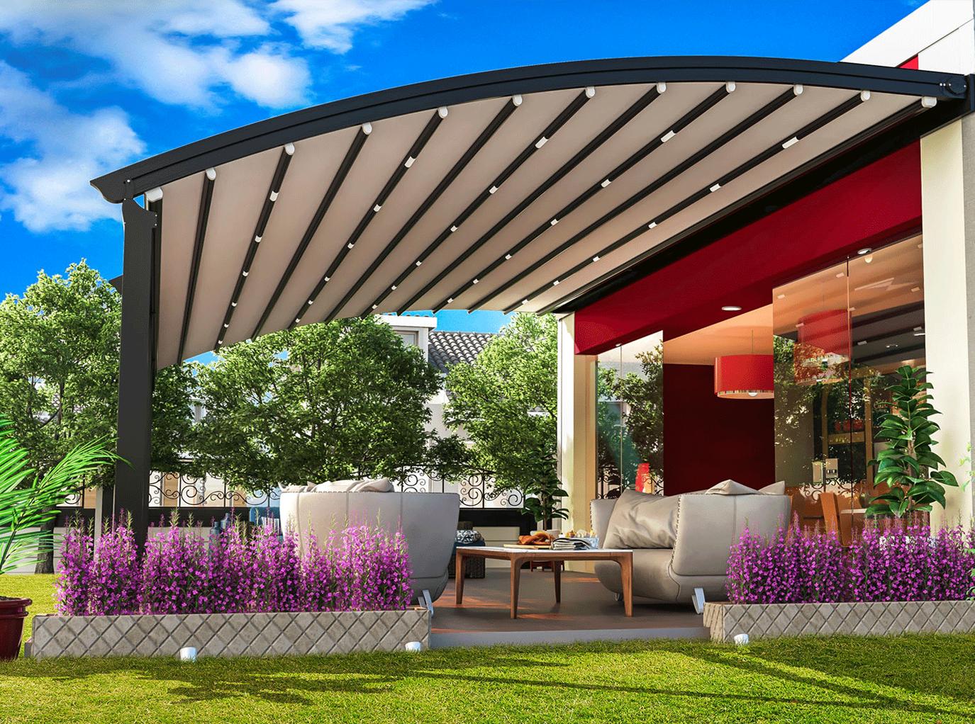 Hareketli Radiuslu Pergole Sistemleri